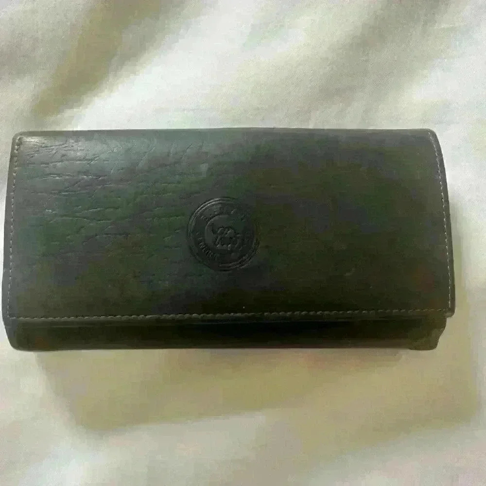 Elephant Leather Goods Continental Wallet - Gray